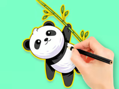 Игри Coloring Book: Panda Eat Bamboo