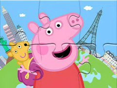 Игри Jigsaw Puzzle: Peppa Travel Around