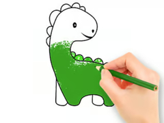 Игри Coloring Book: Lovely Baby Dinosaur