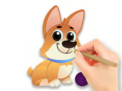 Игри Coloring Book: Dog With Toy