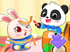 Игри Jigsaw Puzzle: Baby Panda Play Time