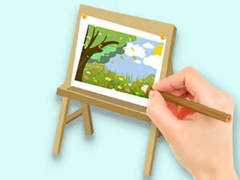 Игри Coloring Book: Paysage Drawing Board