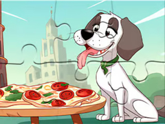 Игри Jigsaw Puzzle: Dog Eating Pizza