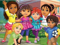 Игри Jigsaw Puzzle: Dora Into City