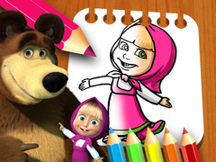 Игри Masha & the Bear Coloring Book
