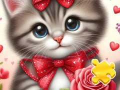 Игри Jigsaw Puzzle: Rose Cat