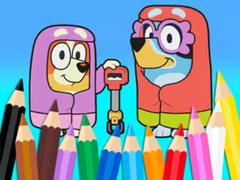 Игри Coloring Book: Bluey Flossing Grannies