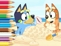 Игри Coloring Book: Bluey On The Beach