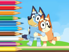 Игри Coloring Book: Bluey And Bingo Holiday