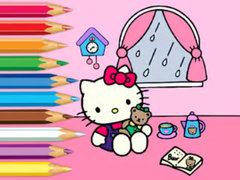 Игри Coloring Book: Hello Kitty Rainy Day
