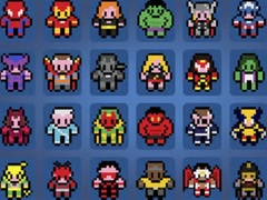 Игри Pictures By Numbers Superheroes