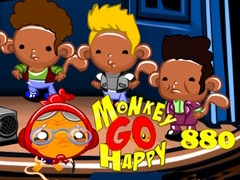 Игри Monkey Go Happy Stage 880 New Monkeys On Block Theme