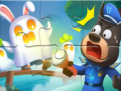 Игри Jigsaw Puzzle: Baby Panda Haunted Town