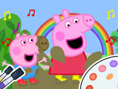 Игри Coloring Book: Peppa Pig Muddy Funny
