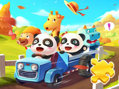 Игри Jigsaw Puzzle: Baby Panda Autumn