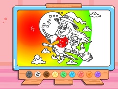 Игри Coloring Book: Halloween Little Witch