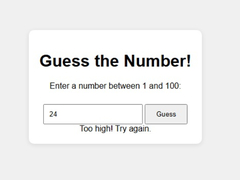 Игри Number Guessing Game