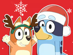 Игри Jigsaw Puzzle: Bluey Christmas Gift