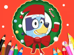 Игри Coloring Book: Bluey Santa Claus