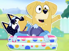 Игри Jigsaw Puzzle: Bluey Dad Baby