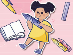 Игри Kids Quiz: Stationery Story