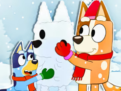 Игри Jigsaw Puzzle: Bluey Christmas Snowman