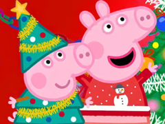 Игри Jigsaw Puzzle: Peppa Pig Christmas Preparation