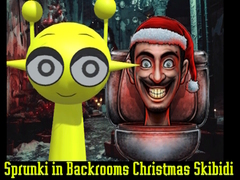 Игри Sprunki in Backrooms Christmas Skibidi 