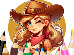 Игри Coloring Book: Cowgirl