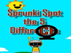 Игри Sprunki Spot the 5 Differences