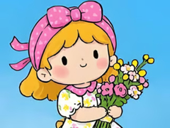 Игри Jigsaw Puzzle: Little Flower Girl