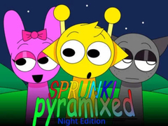 Игри Sprunki Pyramixed: Night Edition