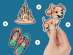 Игри Sticker Book Puzzle Color By Number