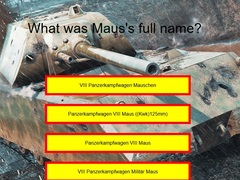 Игри Tank Quiz: Maus