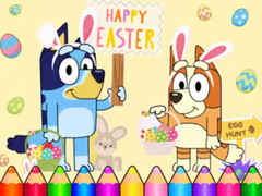 Игри Coloring Book: Bluey Happy Easter