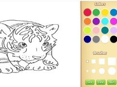Игри Baby Tiger Coloring Book