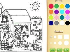 Игри Farm Coloring Book For Kids