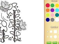 Игри Butterflies and Flowers Coloring Book for Kids