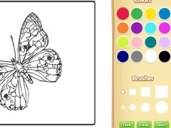 Игри Butterflies Coloring Book for Kids