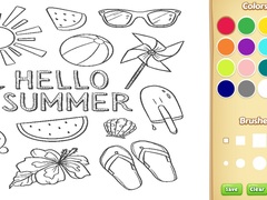 Игри Hello Summer Coloring Book for Kids