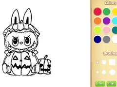 Игри Halloween Labubu Coloring & Drawing Game