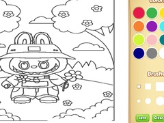Игри Cute Labubu Coloring Book for Kids