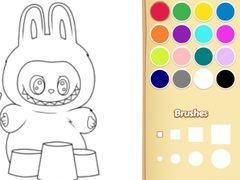 Игри Easy Labubu Coloring Book