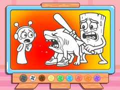 Игри Coloring Book: Sprunki VS Tung Tung Sahur
