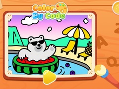 Игри Color By Code: Polar Bear