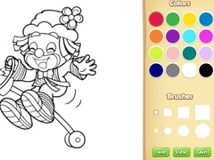 Игри Clown Coloring Pages