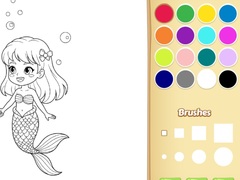Игри Mermaid Coloring Book For Kids