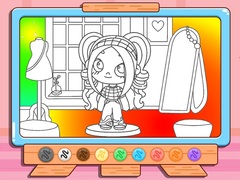 Игри Coloring Book: Avatar Girl Dress Up Shopping