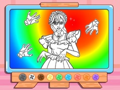 Игри Coloring Book: Wednesday Addams Dancing