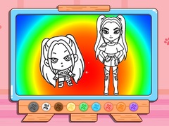 Игри Coloring Book: Mira Kpop Demon Hunters